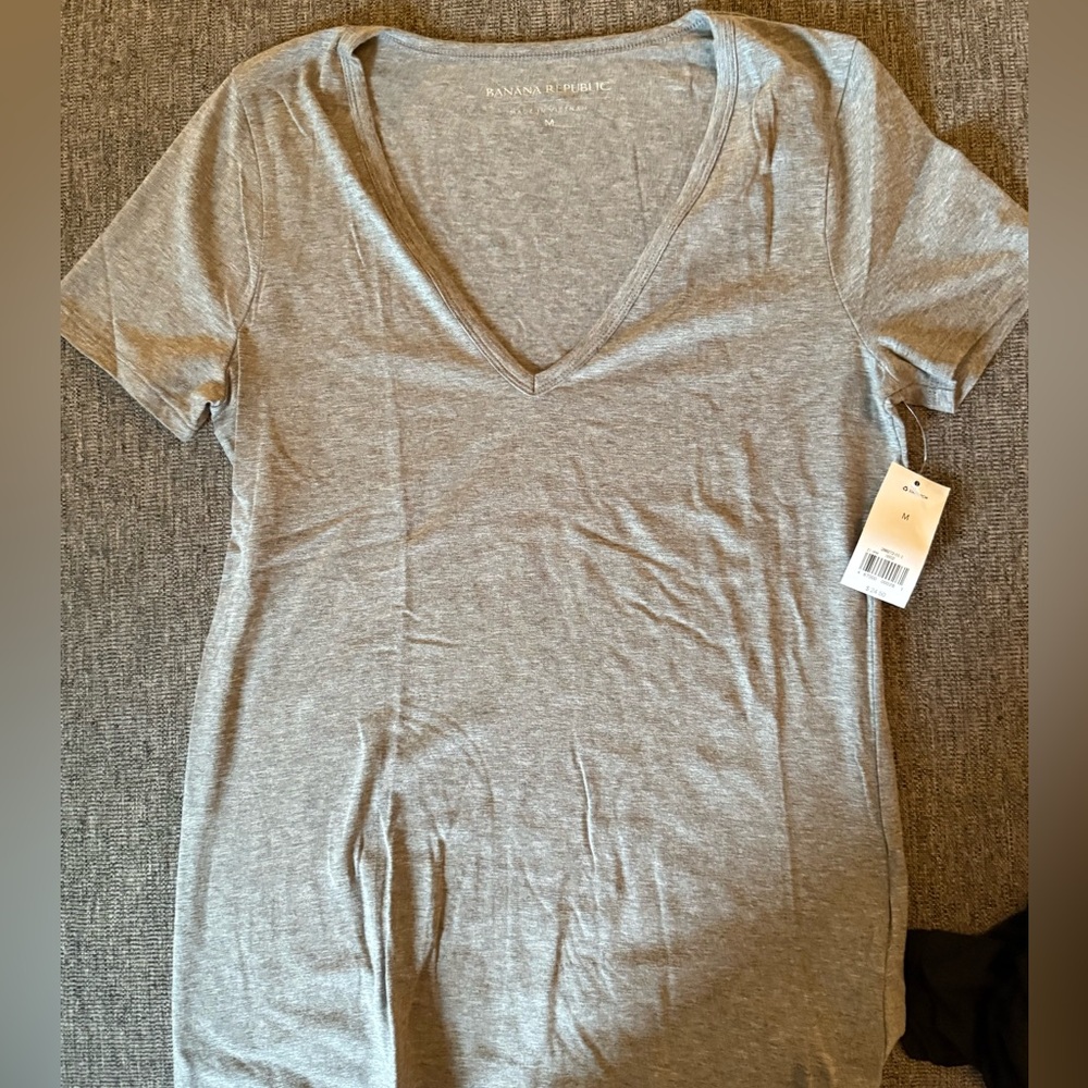 Banana Republic Gray Women's Tee